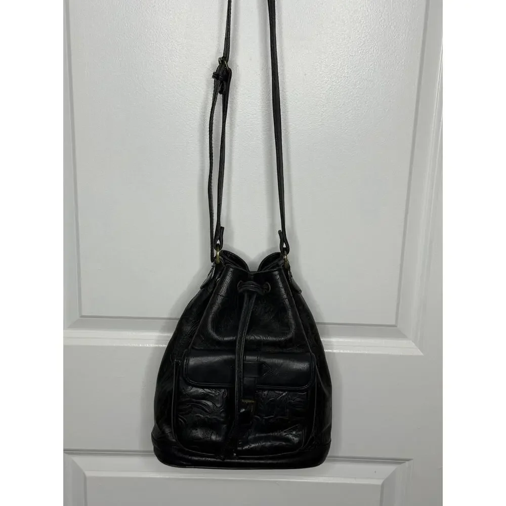 Liz Claiborne Vintage Bucket Bag 100% Leather | Fair to Good Used Condition